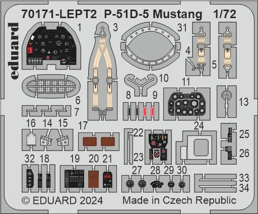 Eduard 70171 P-51D-5 Mustang - The ProfiPACK Edition 1/72 – imagen 7