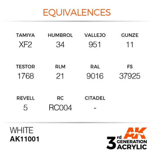 AK Interactive AK11001 White 17ml – immagine 3