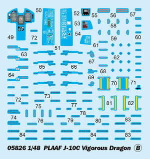 Trumpeter 05826 PLAAF J-10C Vigorous Dragon 1/48 – zdjęcie 4