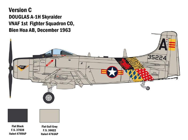 Italeri 2788 Douglas A-1H Skyraider 1/48 – immagine 4