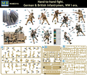 Master Box 35116 Hand-to-hand fight German &amp;amp; British infantrymen WW I era – imagen 2