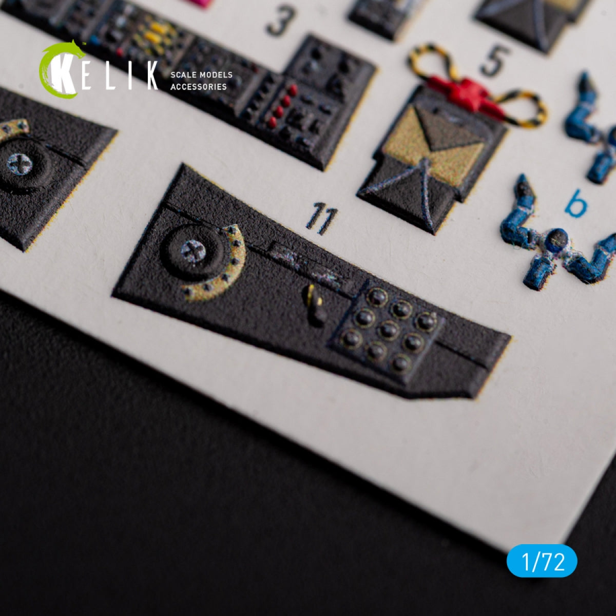 KELIK K72135 AVRO VULCAN B.2 Front cockpit - interior 3D decals for Airfix kit 1/72 – immagine 5