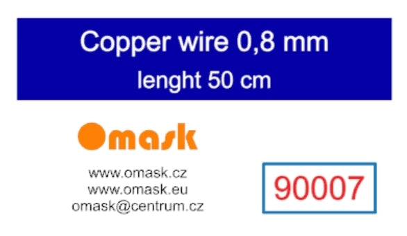 Omask 90007 Copper wire 0.8 mm length 50 cm