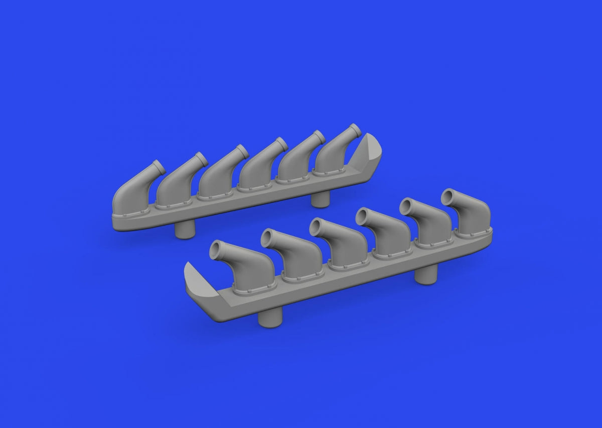 Eduard 672358 P-51D exhaust stacks PRINT EDUARD 1/72 – imagen 2