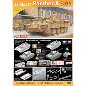 Dragon 7546 Sd.Kfz.171 Panthère Ausf. Un 2 en 1 1/72