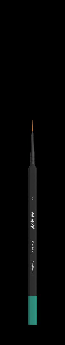 VALLEJO B03000 - Pędzel - Precision - Round Synthetic Brush, Triangular Handle No. 0 – zdjęcie 2