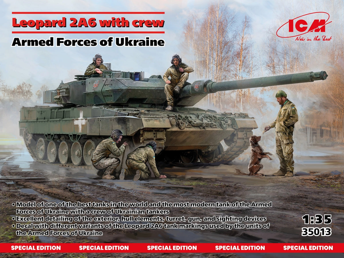 ICM 35013 Leopard 2A6 with crew Armed Forces of Ukraine 1/35