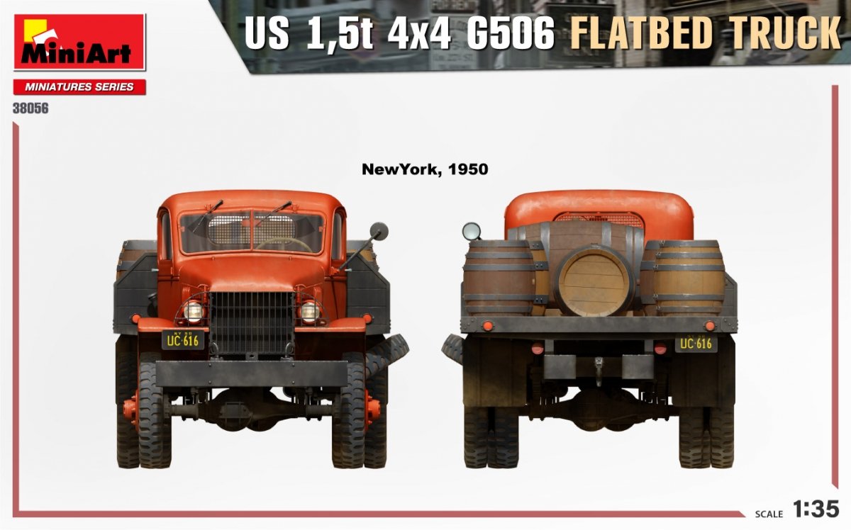 MiniArt 38056 US 1,5t 4×4 G506 FLATBED TRUCK 1/35 – imagen 7