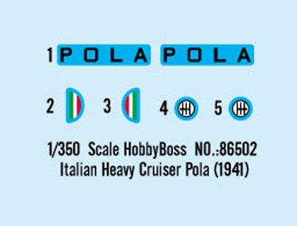Hobby Boss 86502 Italian Heavy Cruiser Pola 1/350 – imagen 5