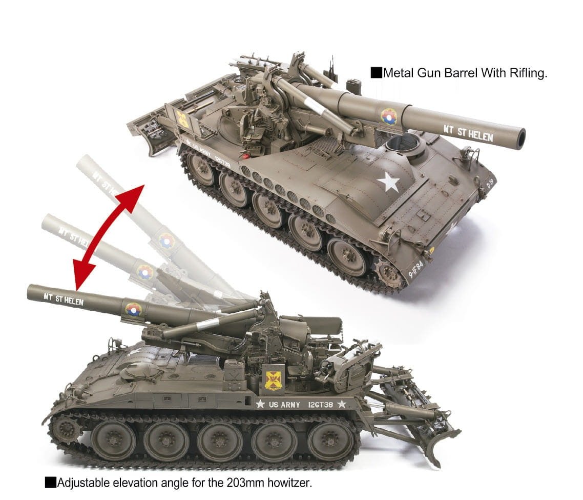 AFV Club 35110 US Army M110 Howitzer 8 inch 203mm 1/35 – imagen 4