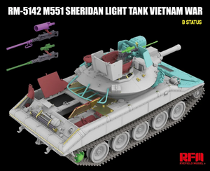 Rye Field Model 5142 M551 Light Tank Sheridan Vietnam War 1/35 – imagen 7