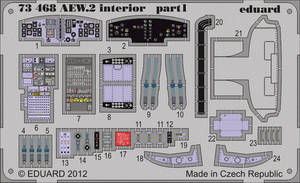 Eduard 73468 Sea King AEW.2 interior S. A. 1/72 CYBER HOBBY