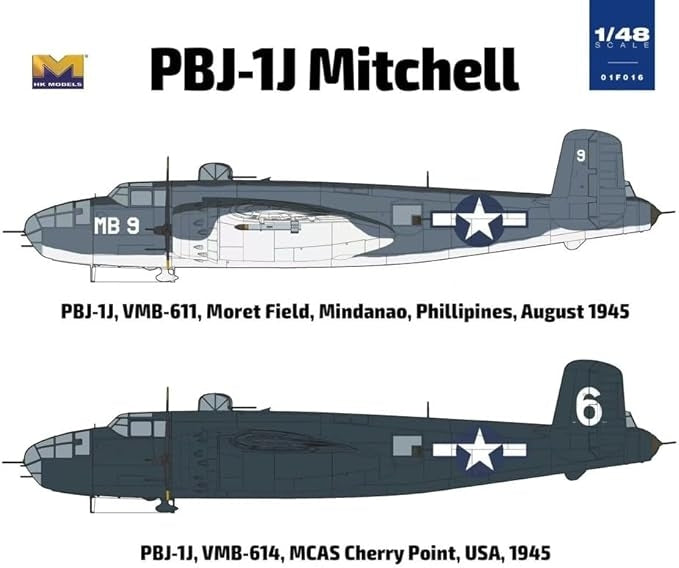 HK Models 01F016 PBJ-1J Mitchell 1/48 – imagen 8