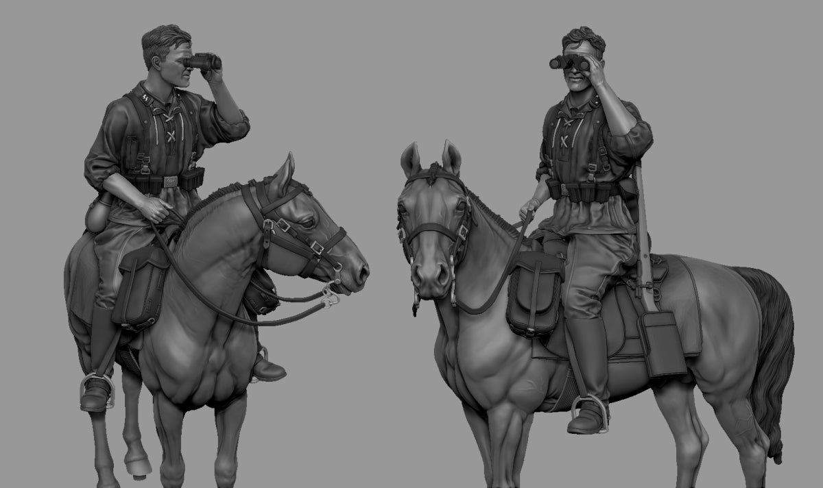 Panzer Art FI35-223 German mounted cavalryman 8-th Waffen-SS Division Florian Geyer 1/35 – imagen 2