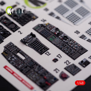 KELIK K48017 A-10C &amp;quot;Thunderbolt &amp;quot; interior 3D decals for Academy kit 1/48 – Bild 5
