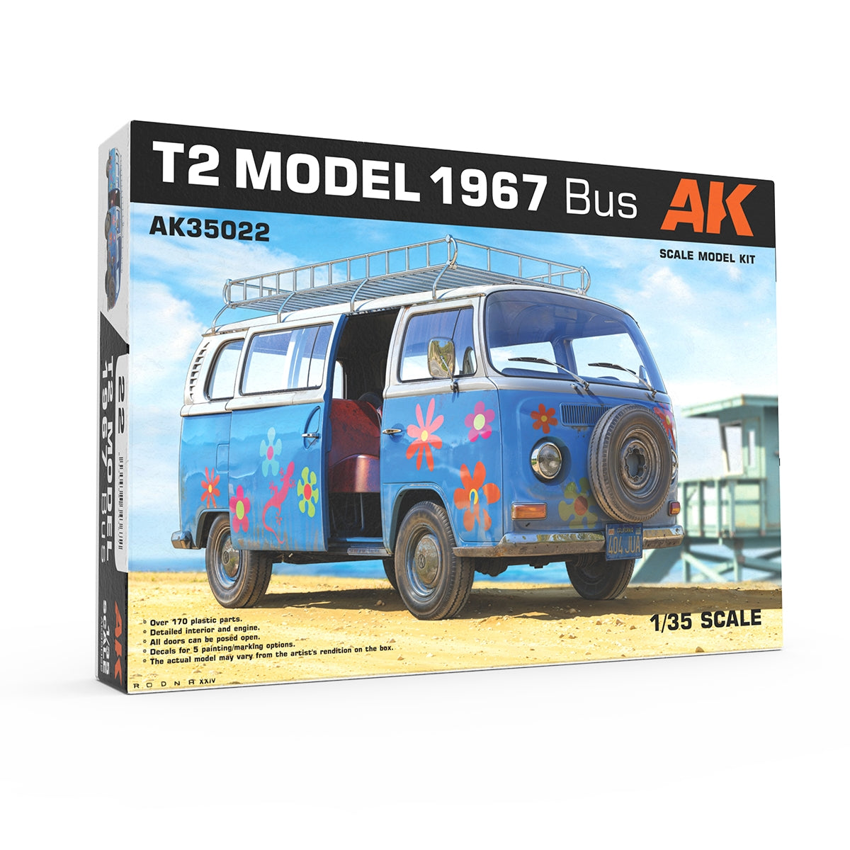 AK Interactive AK35022 T2 MODÈLE 1967 BUS 1/35