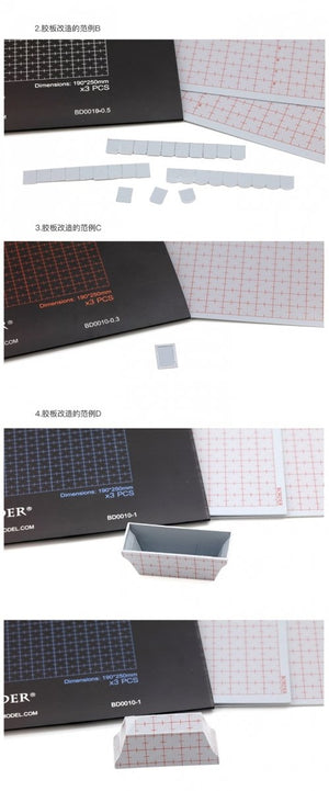 Border Model BD0010-0.5 Plastic card for Modelling 190x250 - 0.5mm ( 3 PSC ) – Bild 3