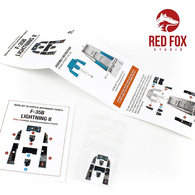 Red Fox Studio QS-48018 F-35B Lightning II (for Italeri kit) 1/48 – imagen 3