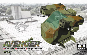 AFV Club 35363 Avenger Pedestal Mounted Stinger Turret 1/35