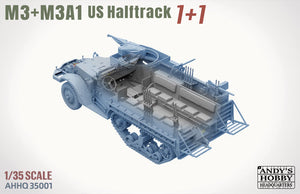Andy&amp;#39;s Hobby Headquarters AHHQ35001 1/35 M3 &amp;amp; M3A1 U.S. WWII HALFTRACKS 1/35 – image 5