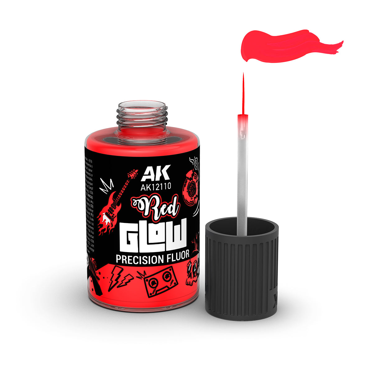 AK Interactive AK12110 RED GLOW PRECISION FLUOR 30ml – Bild 2