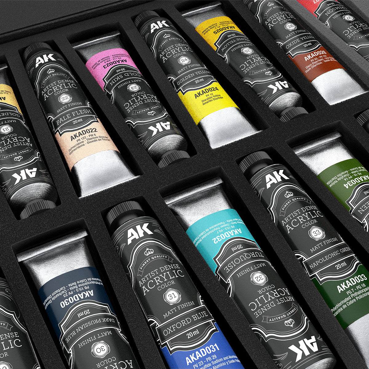 AK Interactive AKAD110 Artist Dense Acrylic Colors - Deluxe Edition Box Expansion 01 – imagen 3