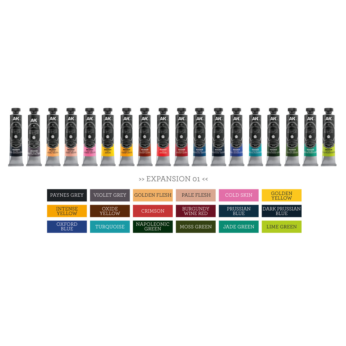 AK Interactive AKAD110 Artist Dense Acrylic Colors - Deluxe Edition Box Expansion 01 – imagen 4