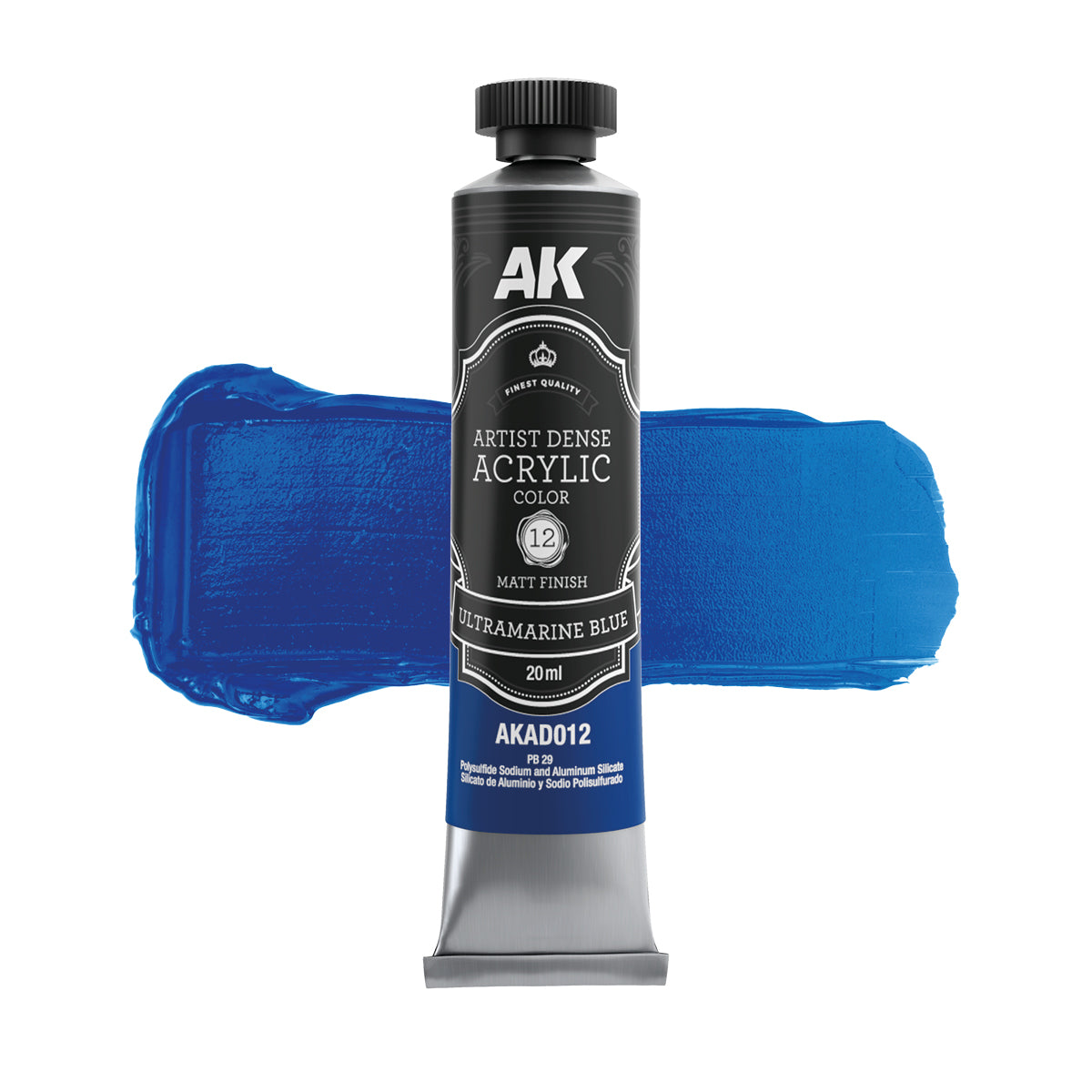 AK Interactive AKAD108 Artist Dense Acrylic Colors - Blue Color Set – immagine 5