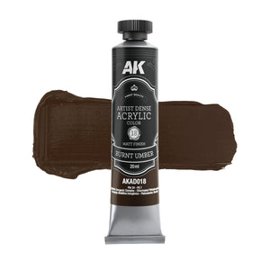 AK Interactive AKAD104 Artist Dense Acrylic Colors - Black &amp;amp; White Color Set – imagen 5