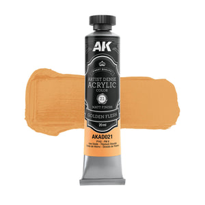 AK Interactive AKAD021 Artist Dense Acrylic - Golden Flesh