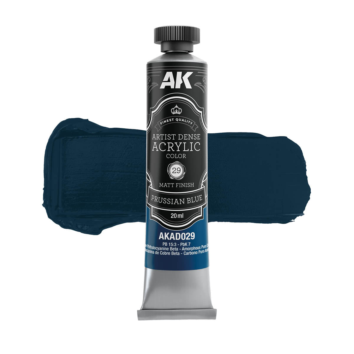 AK Interactive AKAD108 Artist Dense Acrylic Colors - Blue Color Set – immagine 6