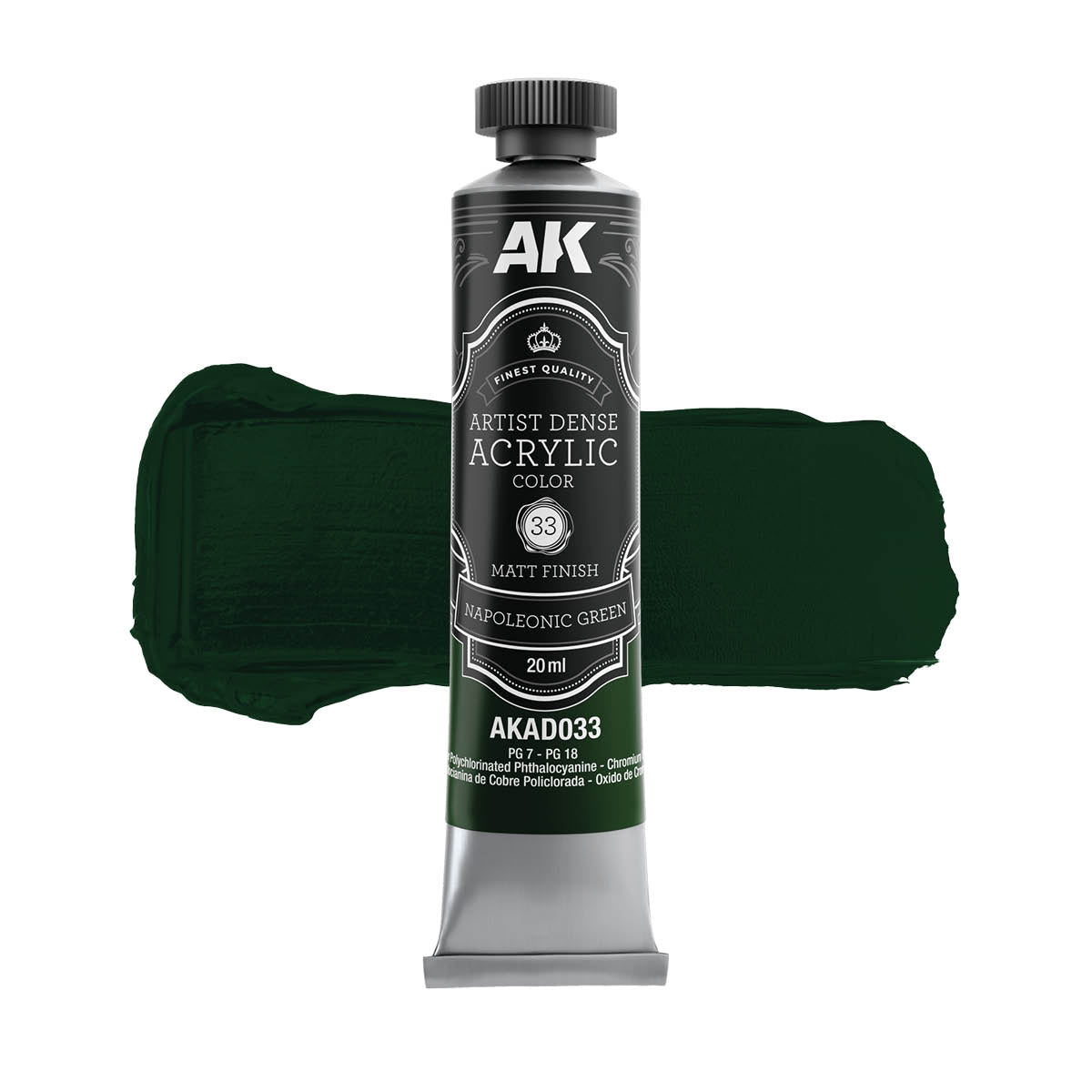 AK Interactive AKAD109 Artist Dense Acrylic Colors - Green Color Set – image 6