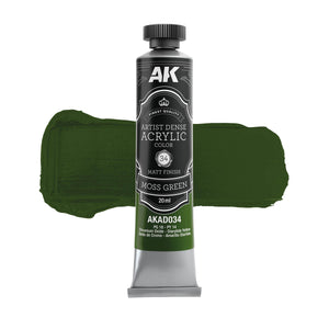 AK Interactive AKAD109 Artist Dense Acrylic Colors - Green Color Set – image 7
