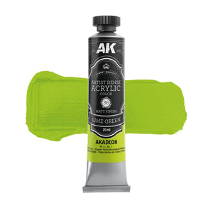 AK Interactive AKAD109 Artist Dense Acrylic Colors - Green Color Set – image 3