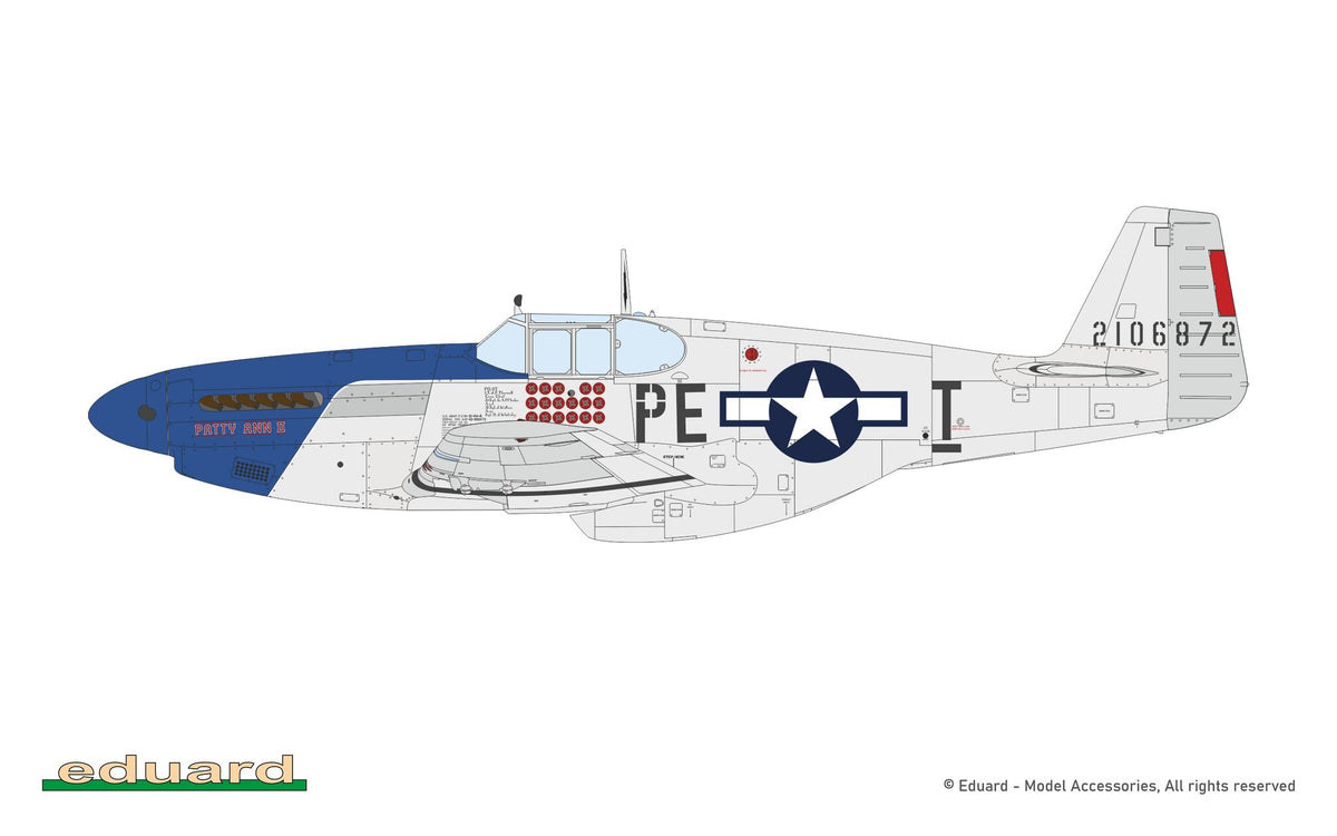 Eduard 932012 North American P-51 B/C Mustang (Birdcage Canopy) The Hybrid 1/32 – imagen 4