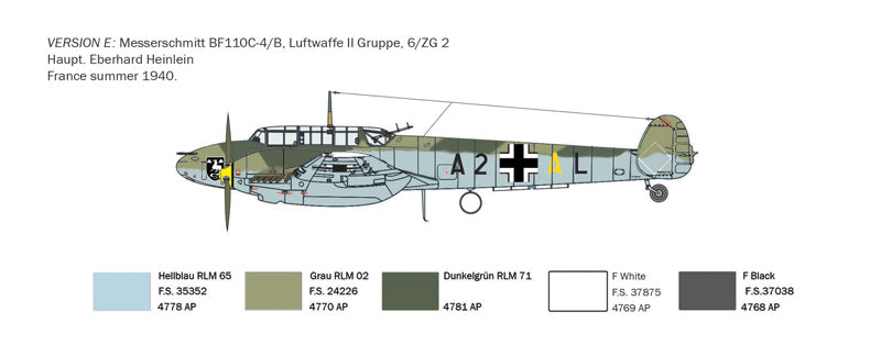 Italeri 0049 Bf 110 C Zerstorer 1/72 – Bild 8