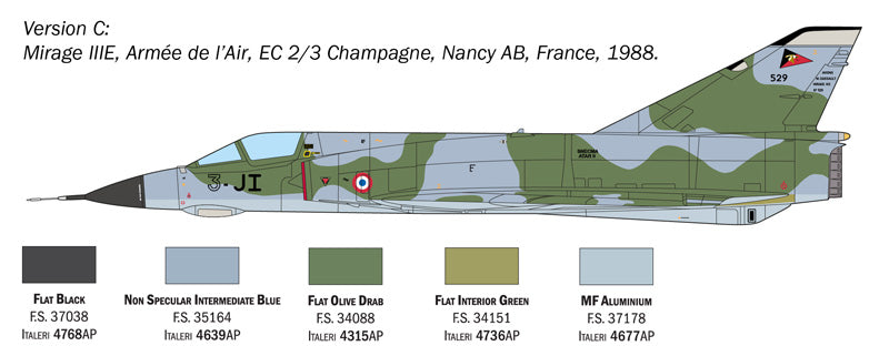 Italeri 2816 Mirage III E 1/48 – Bild 6