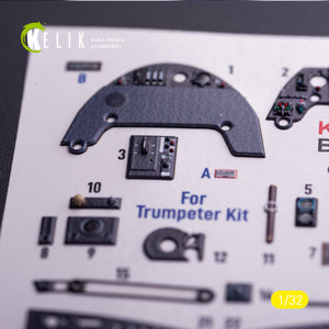 KELIK K32034 Messerschmitt Bf-109 G-6 - Interior 3D Decals (for Trumpeter Kits) 1/32 – zdjęcie 4