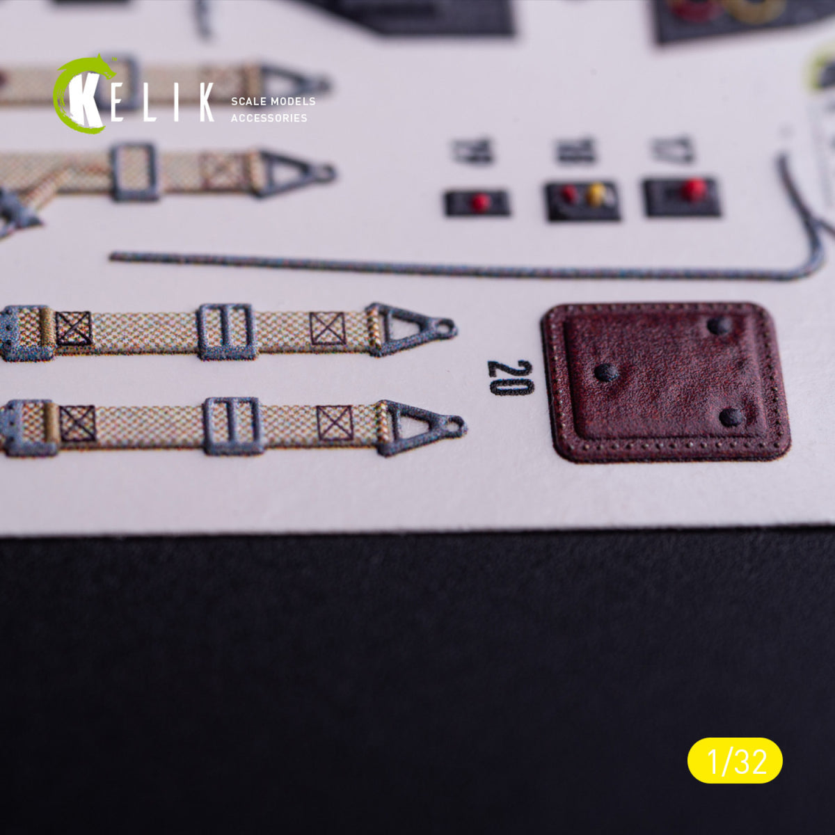 KELIK K32034 Messerschmitt Bf-109 G-6 - Interior 3D Decals (for Trumpeter Kits) 1/32 – zdjęcie 2
