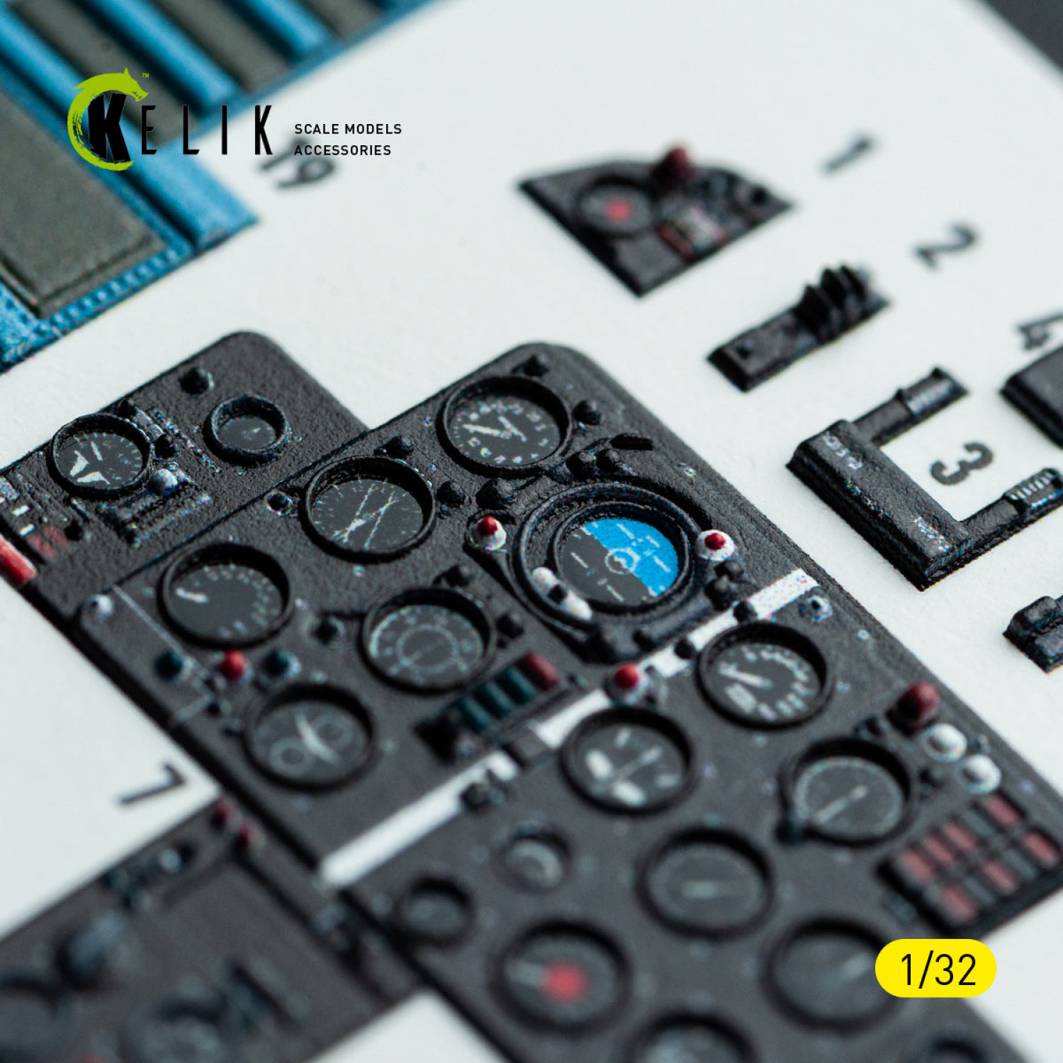 KELIK K32042 Mikoyan MiG-21 F-13 Export Version- Interior 3D Decals (for Trumpeter Kits) 1/32 – imagen 5
