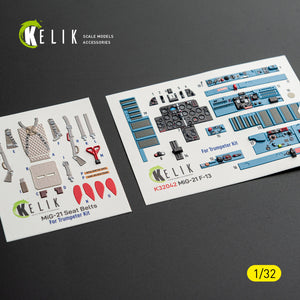 KELIK K32042 Mikoyan MiG-21 F-13 Export Version- Interior 3D Decals (for Trumpeter Kits) 1/32 – imagen 11