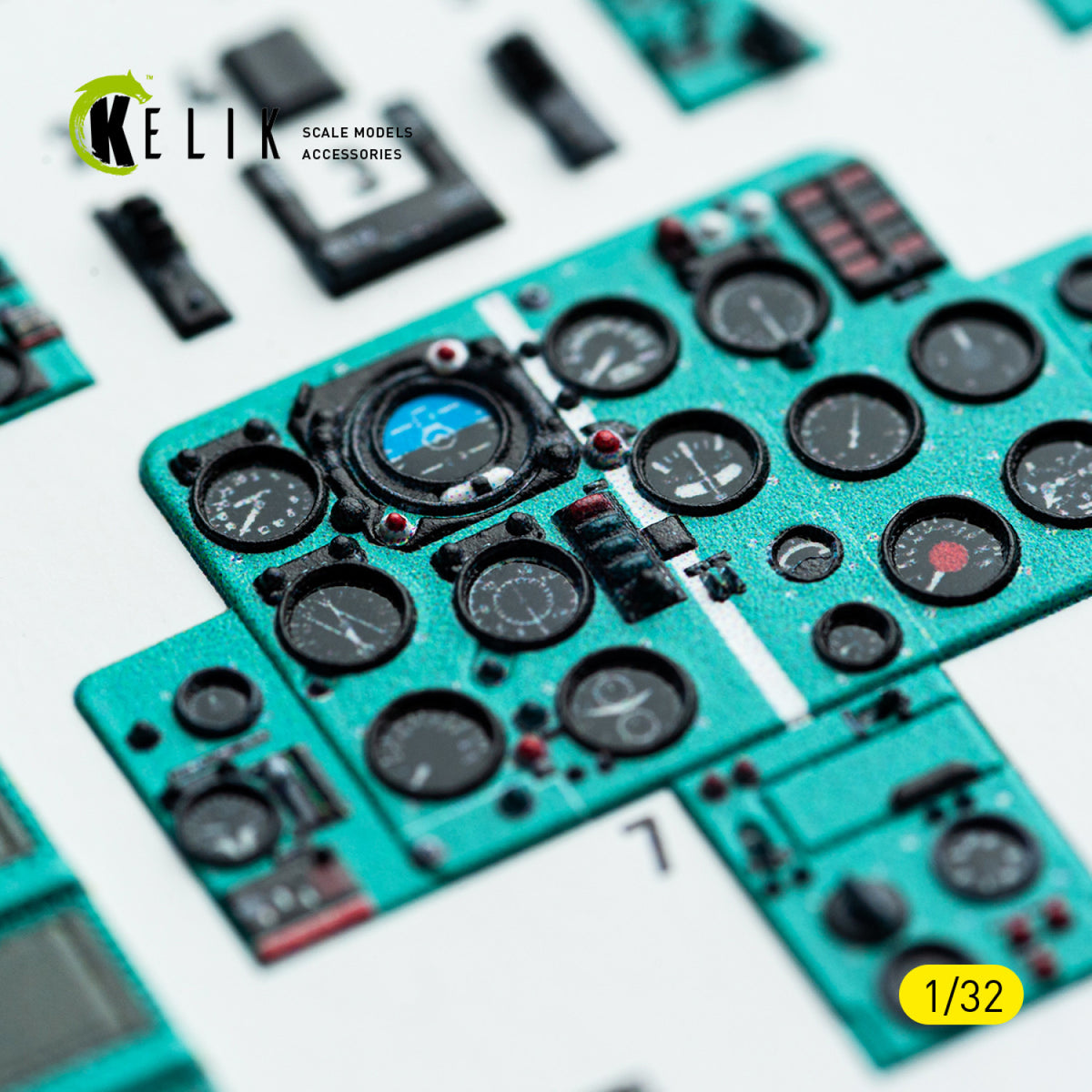 KELIK K32043 Mikoyan MiG-21 F-13 - Interior 3D Decals (for Trumpeter Kits) 1/32 – Bild 8