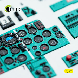 KELIK K32043 Mikoyan MiG-21 F-13 - Interior 3D Decals (for Trumpeter Kits) 1/32 – Bild 2