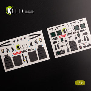 KELIK K35027 AH-1Z Interior 3D Decals For Academy Kit 1/35