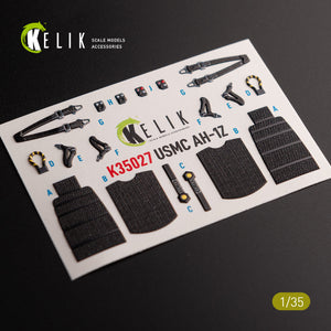 KELIK K35027 AH-1Z Interior 3D Decals For Academy Kit 1/35 – immagine 3