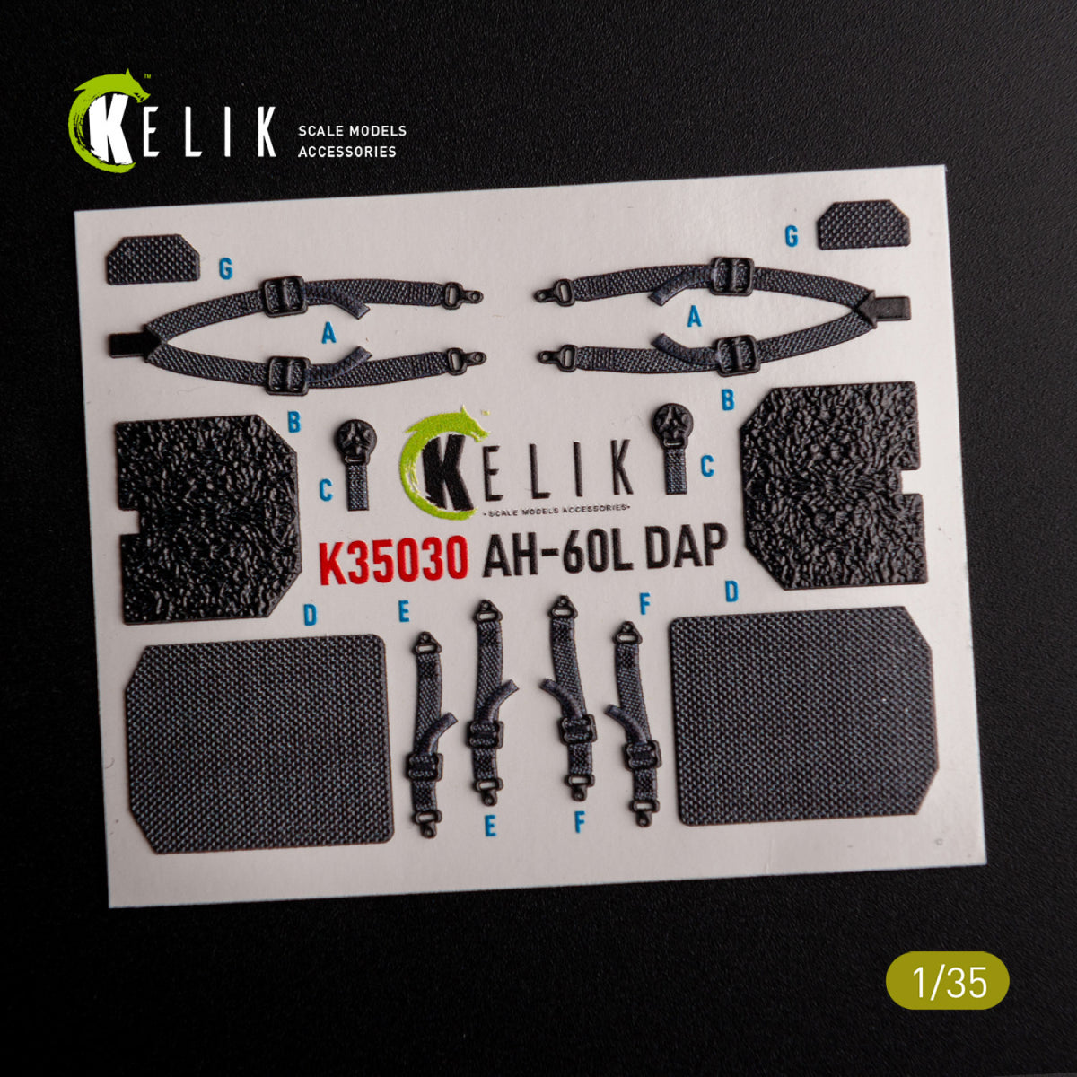 KELIK K35030 AH-60L DAP Interior 3D Decals For Academy Kit 1/35 – Bild 3