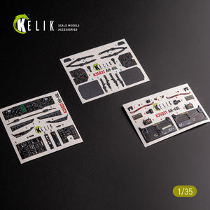 KELIK K35031 UH-60L Interior 3D Decals For Academy Kit