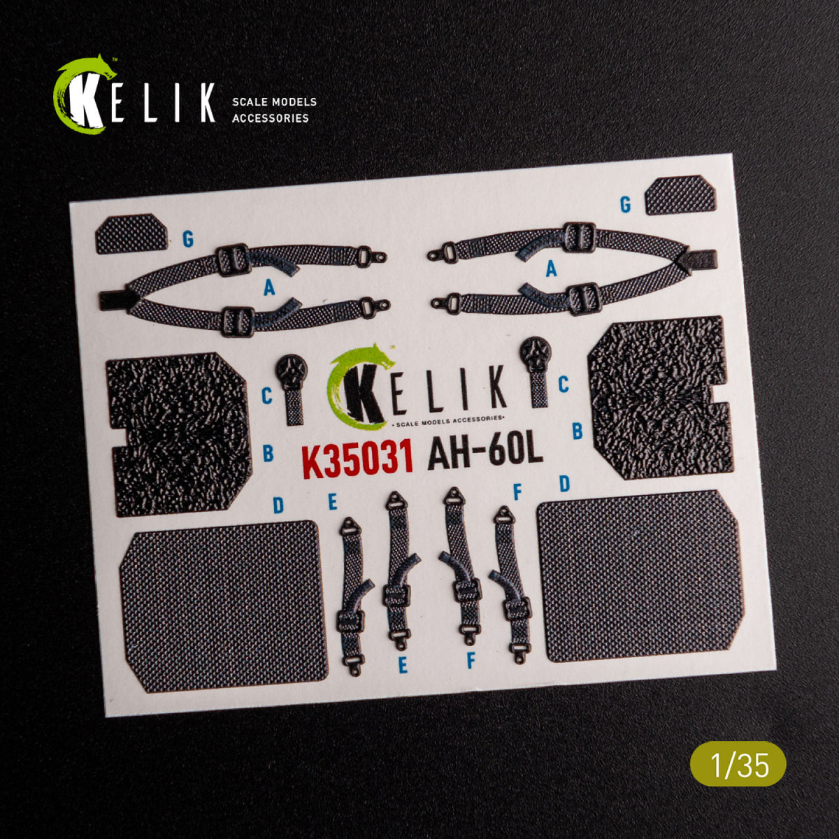 KELIK K35031 UH-60L Interior 3D Decals For Academy Kit – image 4