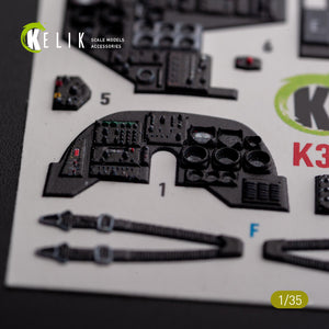 KELIK K35032 AH-1W interior 3D decals for Academy kit 1/35 – Bild 3