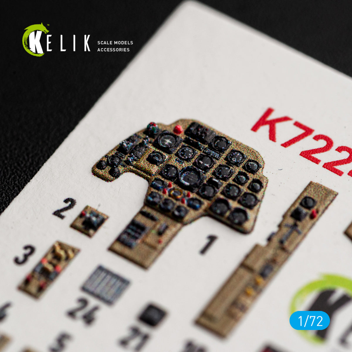 KELIK K72241 Messerschmitt Bf-110 C (Early) - Interior 3D Decals (for Eduard Kits) 1/72 – immagine 7